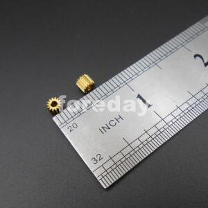10pcs X 14T2A 황동 기어 0.3 계수 14 치아 T =  2mm 꽉 맞춤 2A DIY 액세서리 10개 xFD044X10