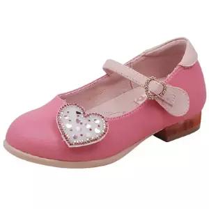 [바니플랫키즈]바니키즈 아동 안나 플랫슈즈 핑크 여아구두