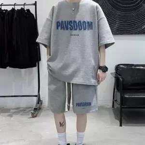 반팔티 남성반바지 남자 패턴 와플 데일리 여름 세트 추리닝 캐주얼