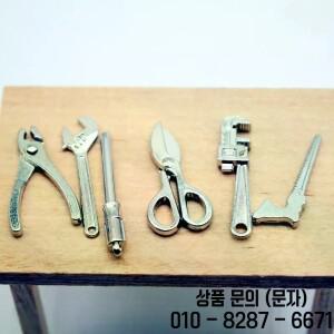 5개입 1:12 인형집 미니 합금 조절식 렌치 플라이어 도구 세트 수리 모델 장면 소품 장난감 선물