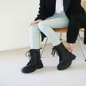 푹신 여성 가을겨울 통굽 데일리 키높이 플랫워커 129722