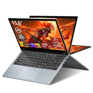 노트북 컴퓨터 2대 15.6인치 컨버터블 16GB DDR4 RAM 512GB SSD 터치스크린 AMD Ryzen R3 3200U Radeon FHD 1920x1080 360 회전 WiFi 5 백라이트 키보드