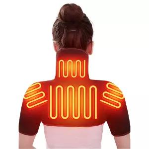 USB 발열조끼 연결형 겨울 사무실 어깨 온열 usb 패드 열선