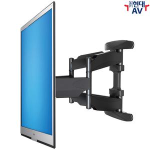 칼록 Kaloc X8 대형 TV 벽걸이 브라켓 거치대, 75인치/45.5kg 이내 지원, 상하 각도 및 좌우 회전 조절 가능, 케이블 정리 지원, 한글 안내서 기본 제공, 현대AV 수입품