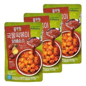 풀무원 국물 떡볶이 양념 소스 150gx3 아이스박스무료