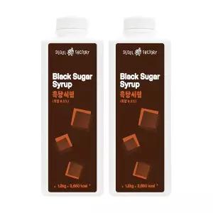 메가커피 서울팩토리 흑당시럽 1.2kg 2개세트