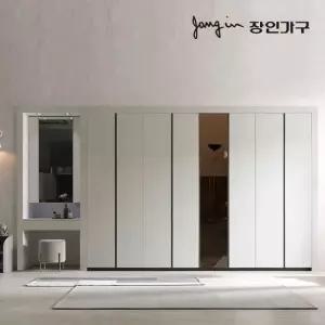 장인가구 단테 슬림 미러 화장대 파우더 붙박이장 30cm