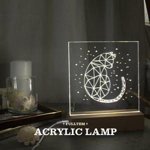 옵션07 레나에너지 DIY 쁘띠 아크릴 무드등 DIY 만들기 세트형