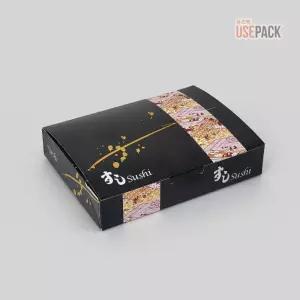 종이도시락 초밥용기 블랙 소 500개BOX