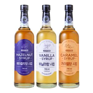 쥬피터 시럽 740ml (카라멜/바닐라/헤이즐넛) 커피시럽