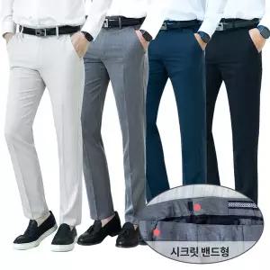 [레디핏]링클프리 시크릿 옆밴딩 빅사이즈 스판 9부10부 슬랙스