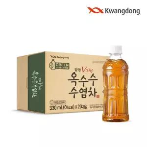 [광동제약][무료배송] 광동 옥수수수염차 그린 무라벨 330ml 20pet [정상가17600원] (라벨랜덤)