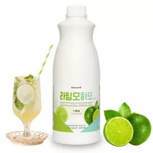 [엔칸토] 라임모히또 논알콜 음료베이스 1.8kg 농축원액 에이드 카페음료 QTY(1.8KG)13316