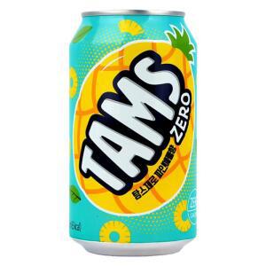 [롯데칠성음료] 탐스 제로 파인애플 355ml 48캔