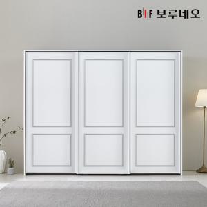 쥬피터 E0 웨인스코팅 슬라이딩 키큰 옷장 2600 (3도어 W2610)