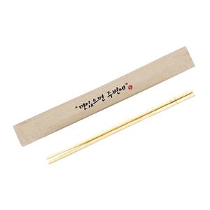 사자팩 일회용 배달 포장 튼튼한 둥근 대나무 젓가락 맛있으면 크라프트 100개