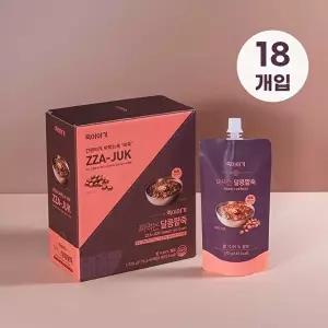 [죽이야기]죽이야기 짜먹는 죽 짜죽 달콩팥죽  170g 18개입