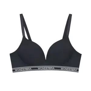 [Wonderbra]원더브라  스포츠 아웃밴드 노와이어 브라 블랙 WBWBR4M25A