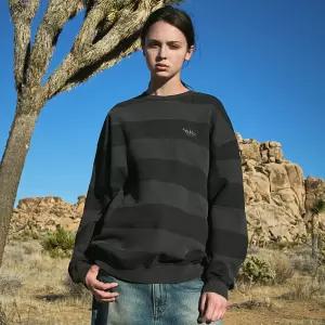 플루크 슬램로고 스트라이프 피그먼트 맨투맨 티셔츠 FMT759-Z 