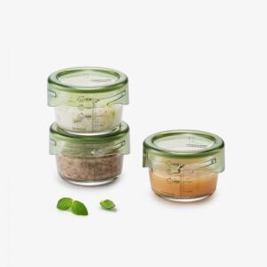 바로한끼 더편한 이유식용기 215ml 3P - 카키 (LLG540S3)