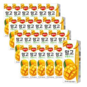 델몬트 망고주스 과채주스 망고 드링크 과일음료 190ml 24팩 2박스(총 48팩)