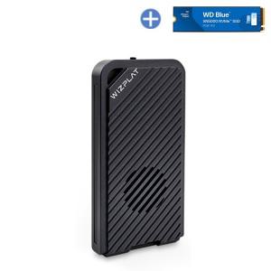 위즈플랫 TUB5000 PLUS 썬더볼트 USB4 USB3.2 NVMe RGB LED 스마트팬 외장SSD 4TB