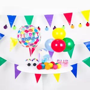 장식 오픈 축제 이벤트 삼각 소품 1p 기념일 파티가랜드 잔치 가랜더 매장 비닐 행사 운동회 야외 표시