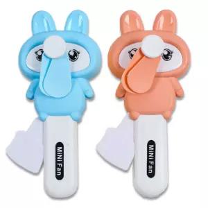토끼 러블리 선풍기 12개/어린이/키즈/유치원/어린이집/선물/유아/아동/안전/편리/간편/수동/자가/발전