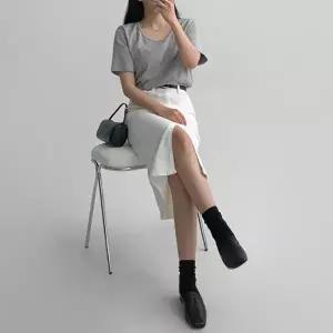 [에이와비][140.150ver] (예쁘진)코튼슬릿롱스커트 -키작녀/기장선택/2color/3size