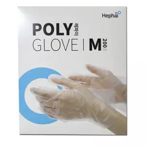 헤파이 폴리글러브 M 200매입 일회용비닐장갑 위생장갑 HP-PGC4001
