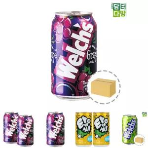 (355ml 24캔) 웰치스 포도/운동회/캔음료/간식/음료/음료수/탄산/캔음료수/후식/학교/학생/체육/탕비실