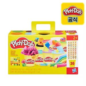 플레이도우 36팩 뉴 메가팩 클레이 점토 (85g 36개입)