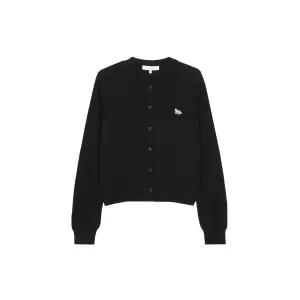 여성 베이비 폭스 패치 레귤러 가디건 블랙 PW00502KT1181-P199