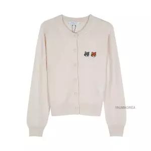 [롯데백화점]메종 키츠네 FW25 여성 더블 볼드 폭스 가디건 OW051CFKT1036 P702