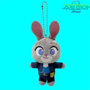 디즈니 주토피아2 주디 토끼 키체인 키홀더 가방고리 봉제 인형 10cm