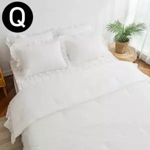 크리미 아사 여름 이불 패드세트 퀸 Q (화이트) (베개솜 별매) (WFFWTQP)