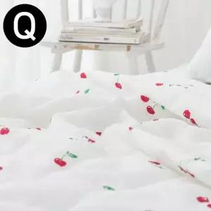 체리 시어서커 여름 이불 퀸 Q (화이트) (WFFWTQC)