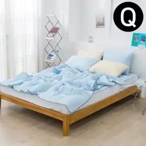 리플 순면 여름 이불 패드세트 퀸 Q (패드 블루 소다) (WFFWTVL)