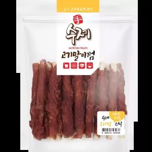 수제 고기말이껌 오리스틱 14P 210g 3개