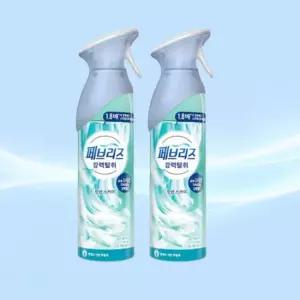페브리즈 실내 차량 공기 탈취제 에어 강력 탈취 린넨 스카이 165g x 2개