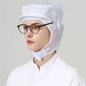 워크라인 턱 망사 안경/마스크걸이 위생모