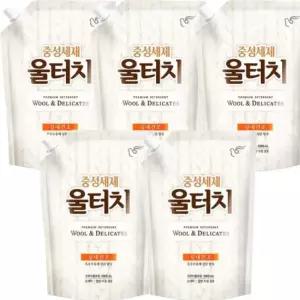 피죤 울터치 중성세제 겸용 리필 1.3L 5개