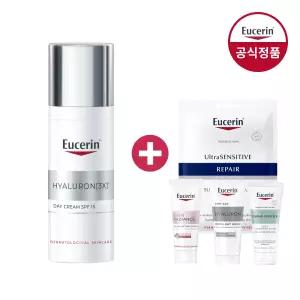 유세린 하이알루론 데이크림 50ml +(증)마스크팩+에피셀린세럼 7ml+일루미네이팅세럼 7ml+클렌징폼 50g