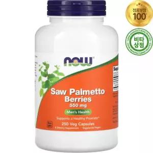 나우푸드 쏘팔메토 Saw Palmetto Berries 550mg 250정 비건