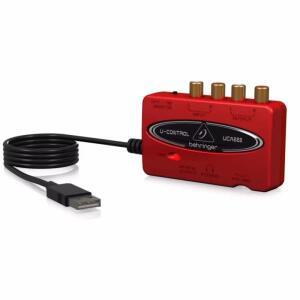 Behringer U-Control UCA222/UCA202 초저 대기 시간 2 입력/2 출력 USB 오디오 인터페이스(디지털 출력 포