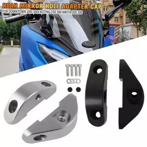 백미러 고급 후면 미러 구멍 어댑터 캡 KYMCO NIKITA 200 NIKITA 300 Downtown 200i Downtown 300i Xciting