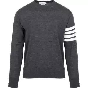 THOM BROWNE  26SS 파인 메리노 울 4-바 풀오버 니트 (MKA002A Y1014 022)