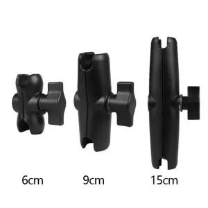 인씨네 배달대행 오토바이 자전거 램마운트 더블 소켓 25mm 연결 브라켓 휴대폰/액션캠/GPS/고프로 거치대