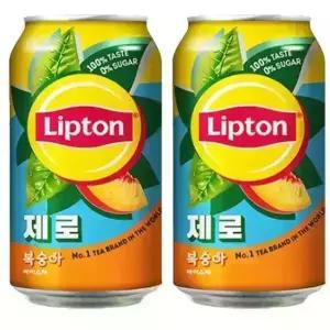 립톤 제로 복숭아 아이스티 355ml 24캔
