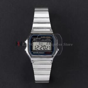 카시오 남성용 클래식 F91W-1 A158W DW5600/5610 HD 투명 긁힘 방지 전체 보호 장치 2Pcs Smartwatch 화면